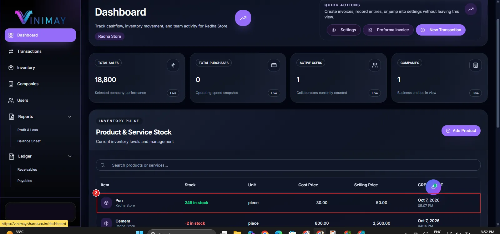 vinimay_dashboard