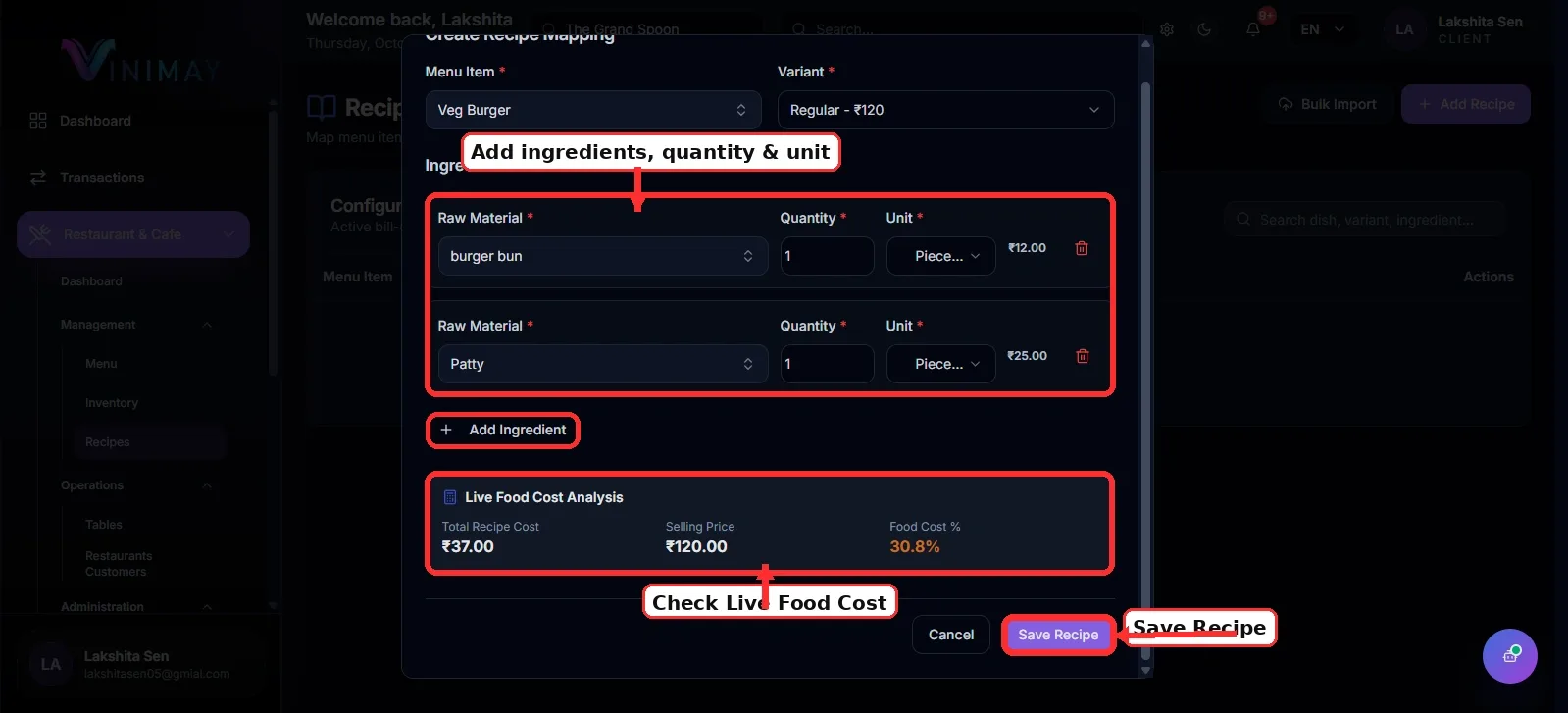 Recipe_Cost_3_Ingredients_Quantity_Food_Cost_Save