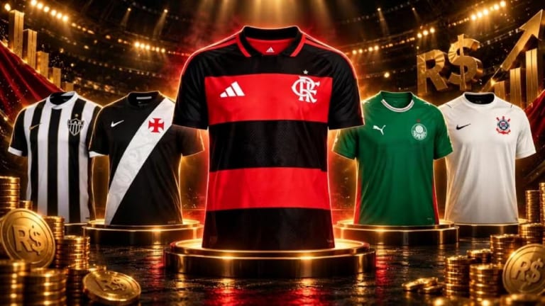 Flamengo lidera ranking com a camisa mais cara da Série A do Brasileirão
