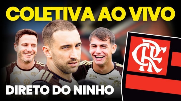 Flamengo: Freitas, Léo Ortiz e Saúl concedem entrevistas coletivas ao vivo