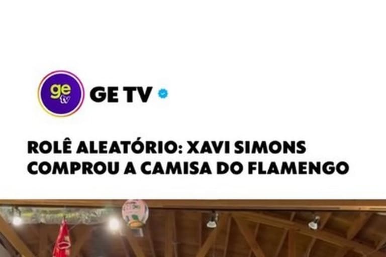 Meia Xavi Simons compra camisa histórica do Flamengo na Inglaterra