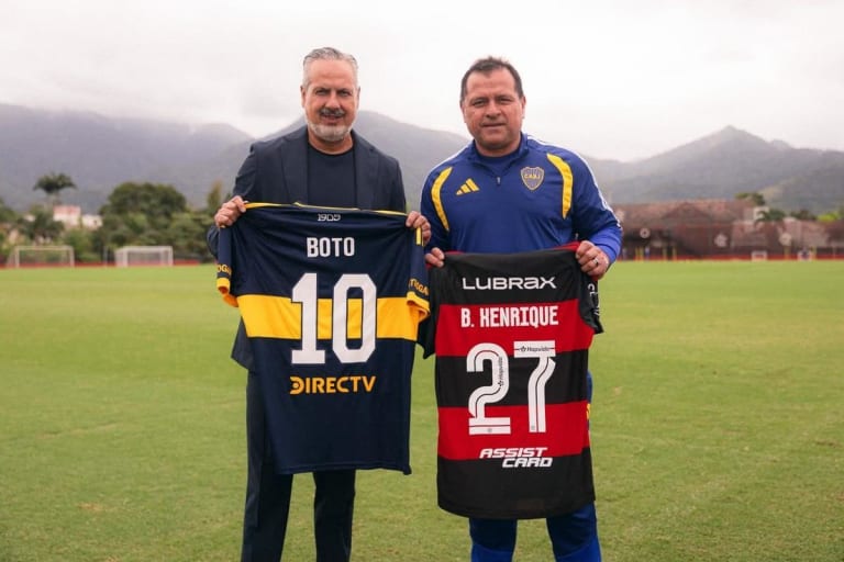 Dirigentes de Flamengo e Boca Juniors se encontram no Ninho do Urubu antes de decisão