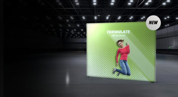 Formulate LED Backwall — from Ultima Displays, supplied by Magenta Signs