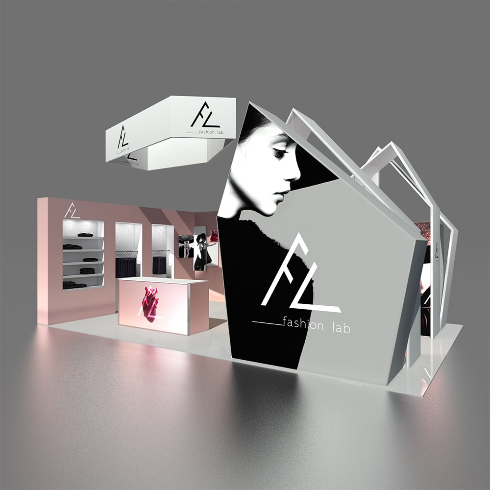 Vector Custom Stand 40m² - Design 1