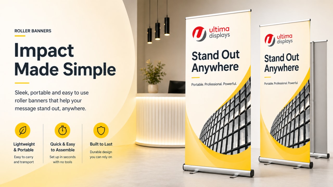 Ultima Displays roller banner range