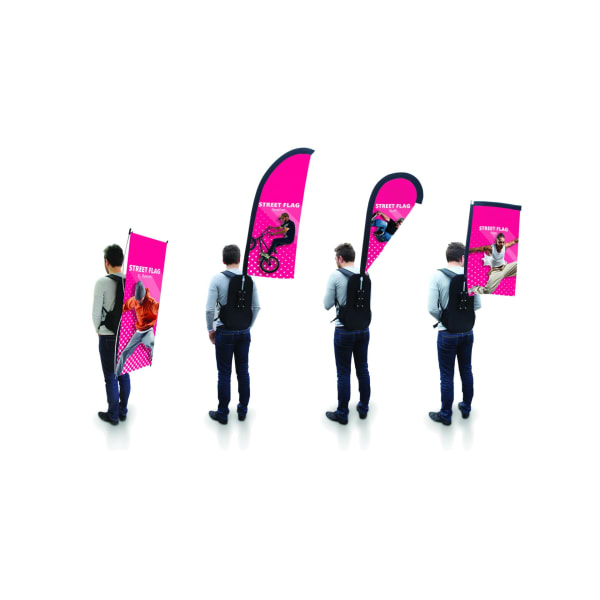 Street Flag backpack system