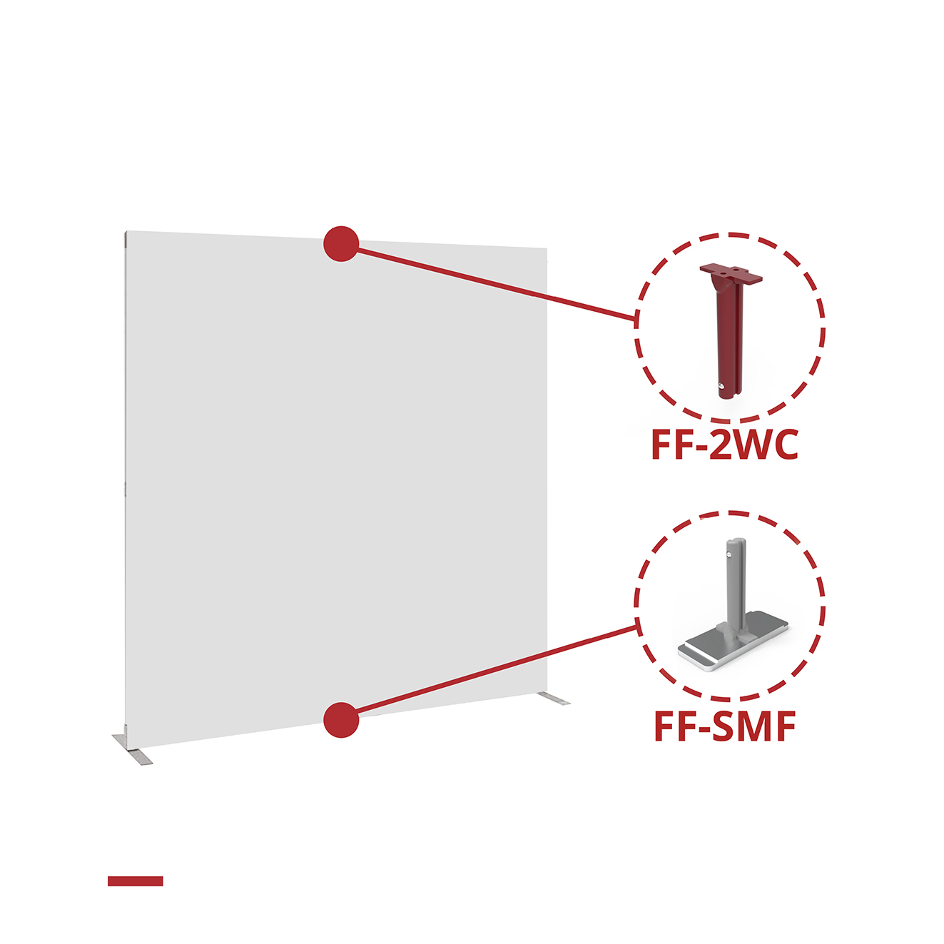 Fastframe extended modular media wall