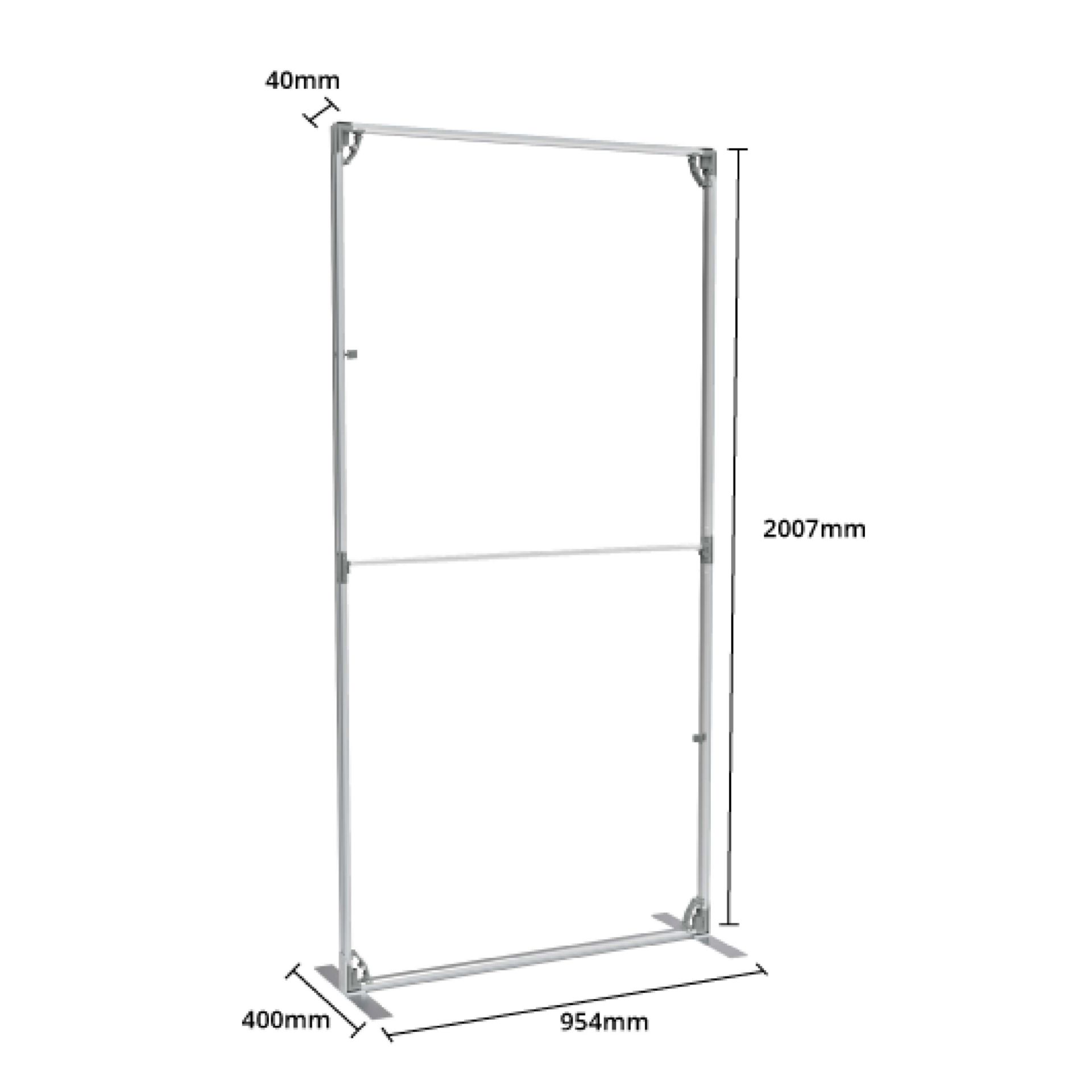 Fastframe 950 x 2000mm assembled dimensions