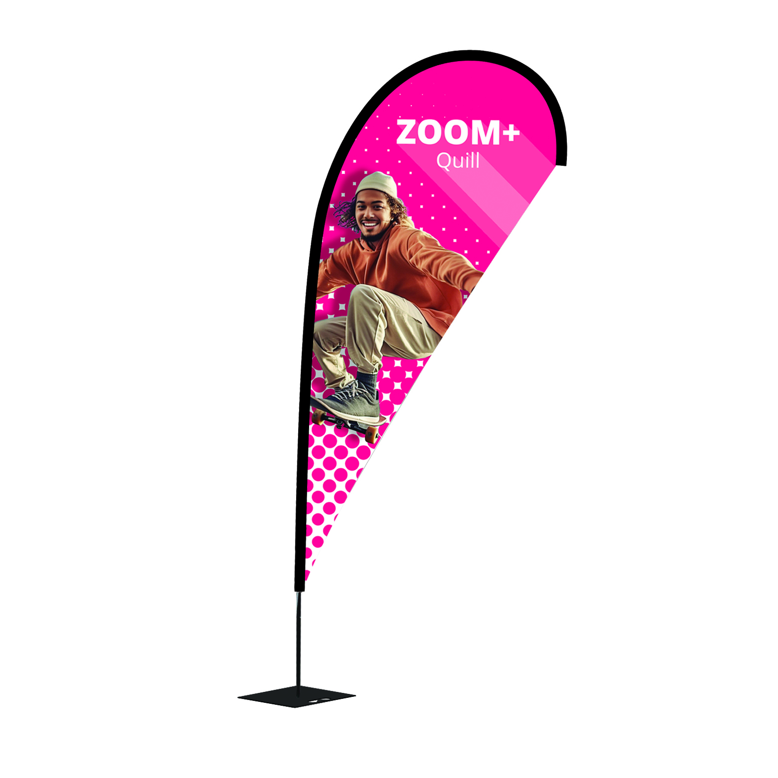 Zoom Plus Quill Flag
