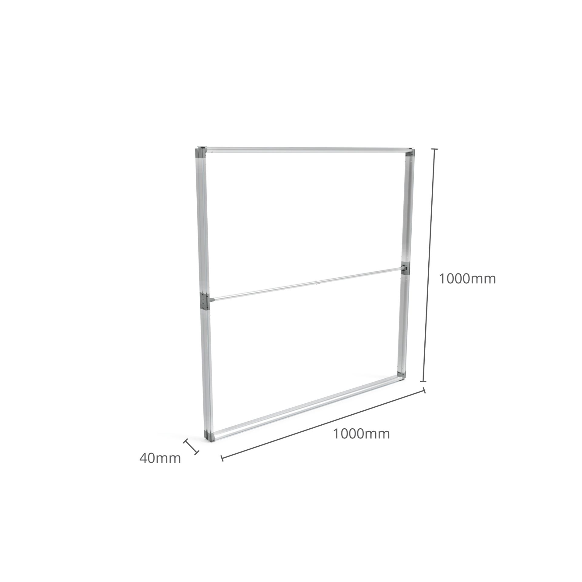 Fastframe 1000 x 1000mm assembled dimensions