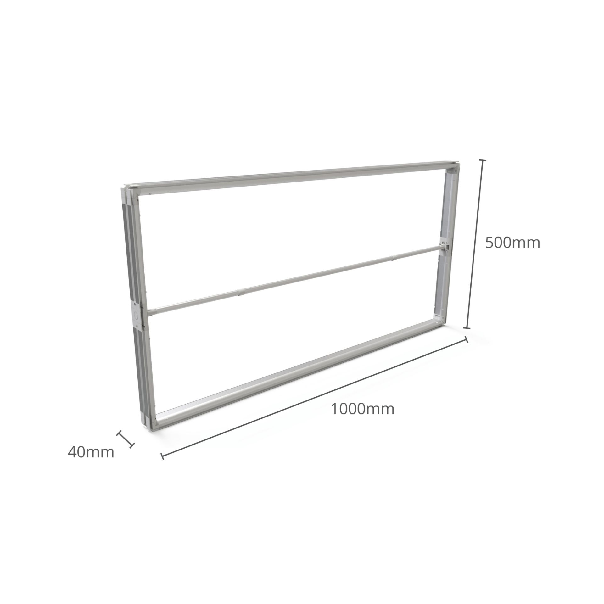 Fastframe 1000 x 500mm assembled dimensions