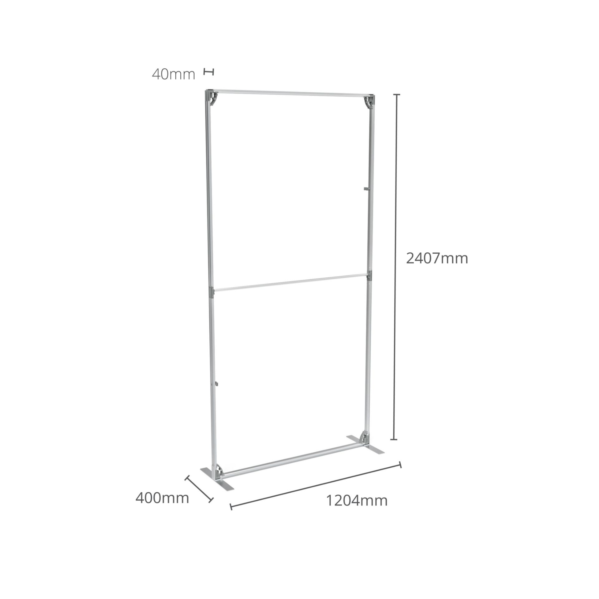 Fastframe 1200 x 2400mm assembled dimensions