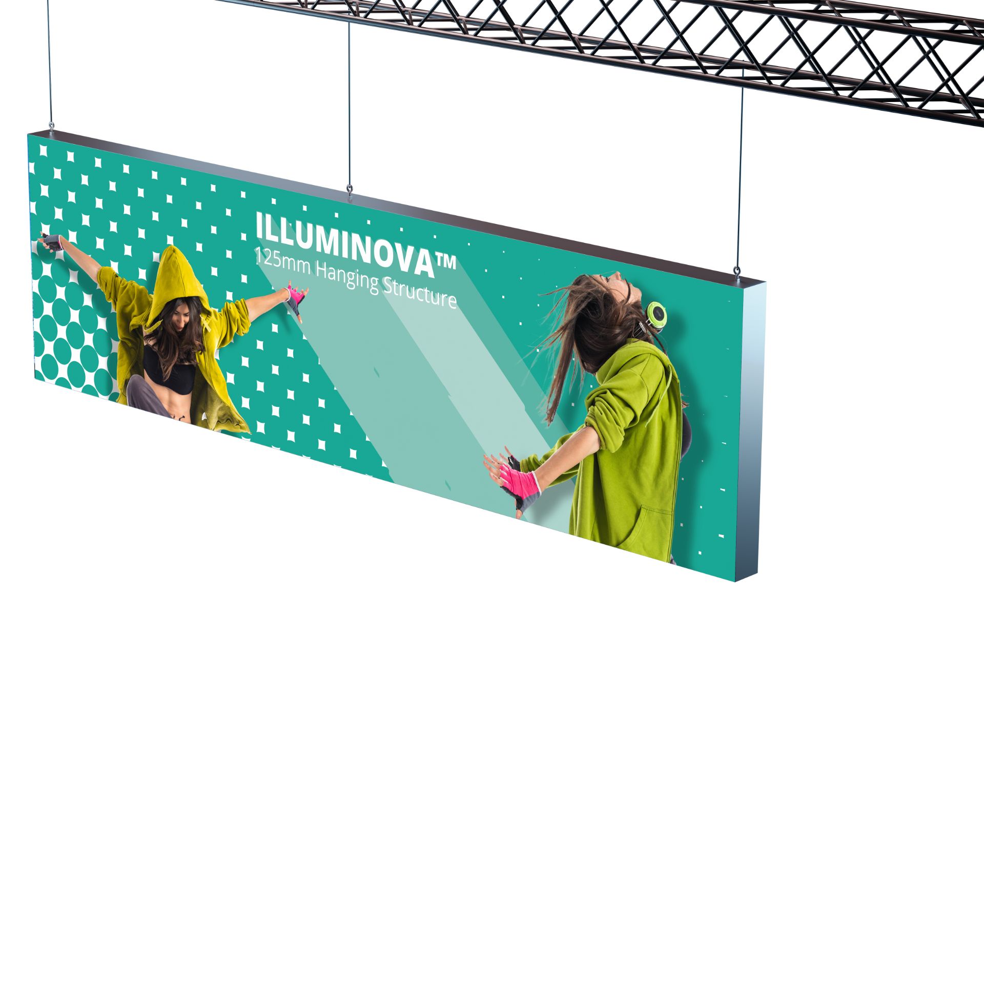 Illuminova suspended lightbox structure