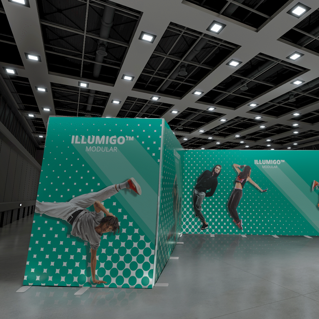 Illumigo Modular configured using connectors