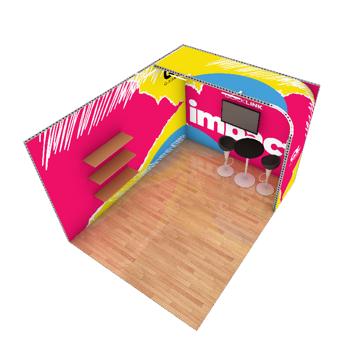 QuickLink 3x4 Exhibition Stand design 2 view 3