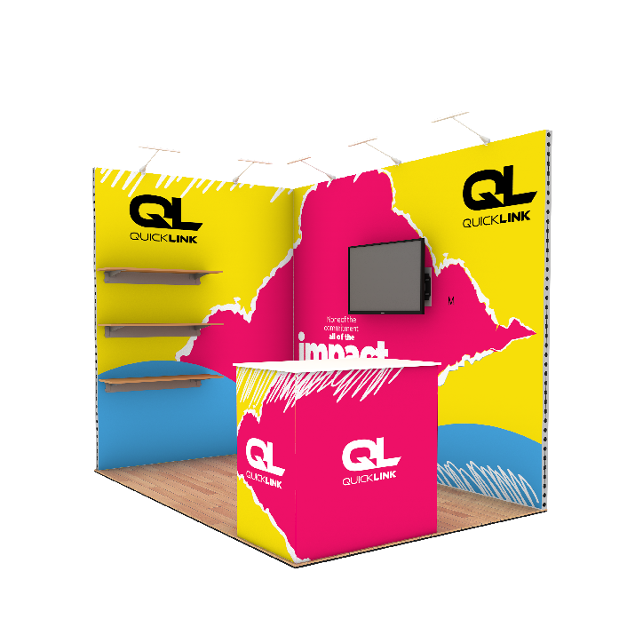 QuickLink 3x2 Exhibition Stand design 1 view 3