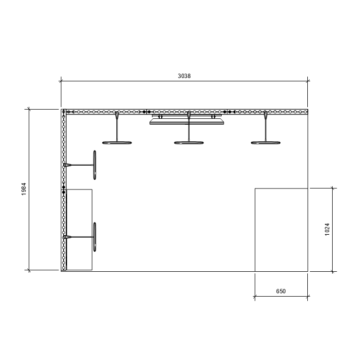 QuickLink 3x2 Exhibition Stand design 1 view 4