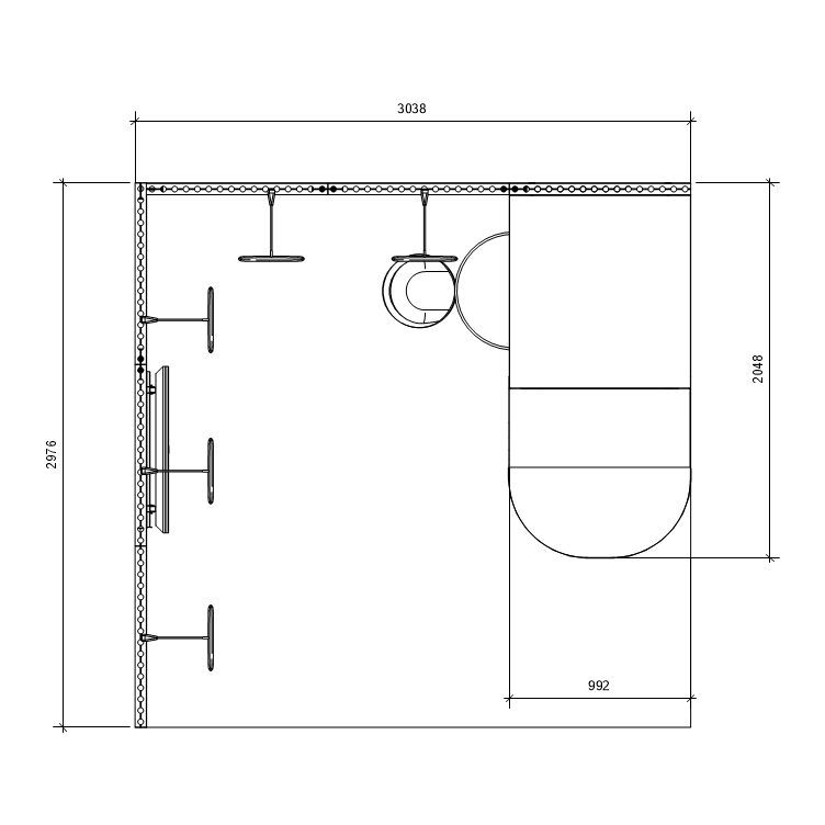 QuickLink 3x3 Exhibition Stand design 3 view 4