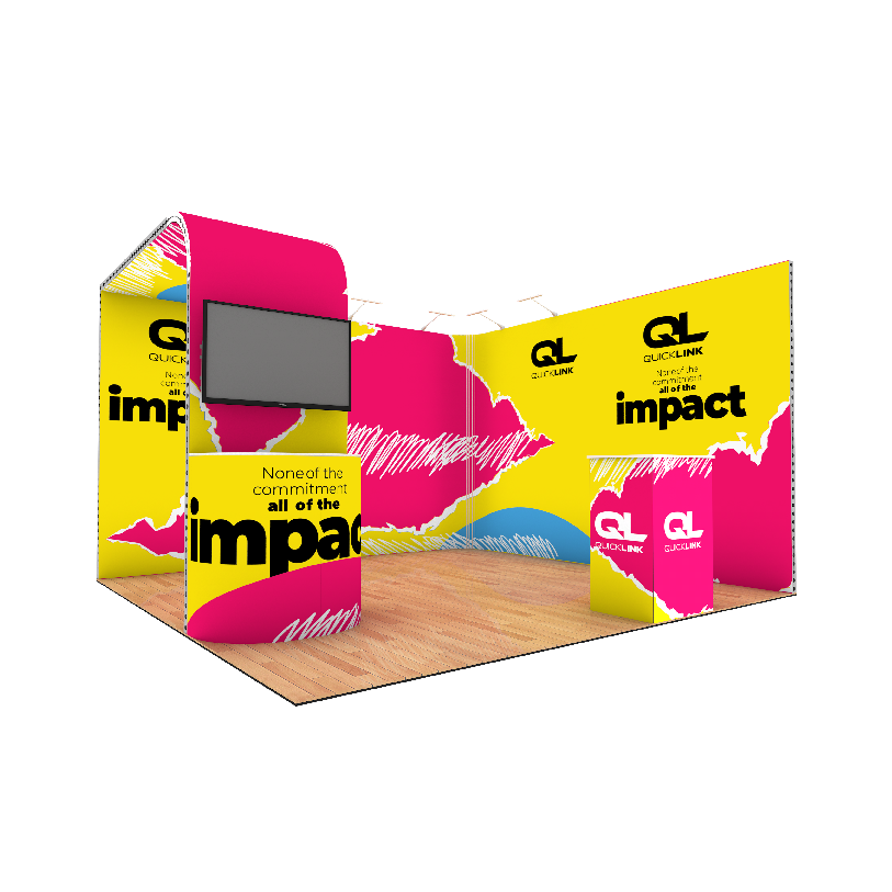 QuickLink 4x4 Exhibition Stand design 6 view 1