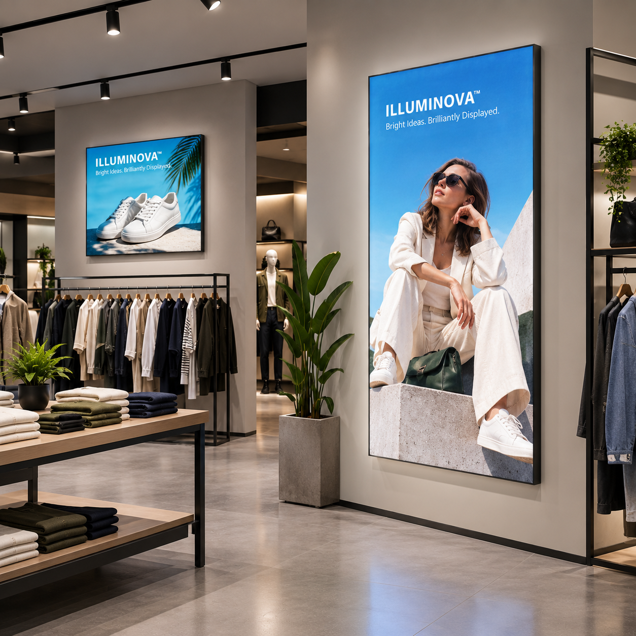 Illuminova 100mm freestanding lightbox