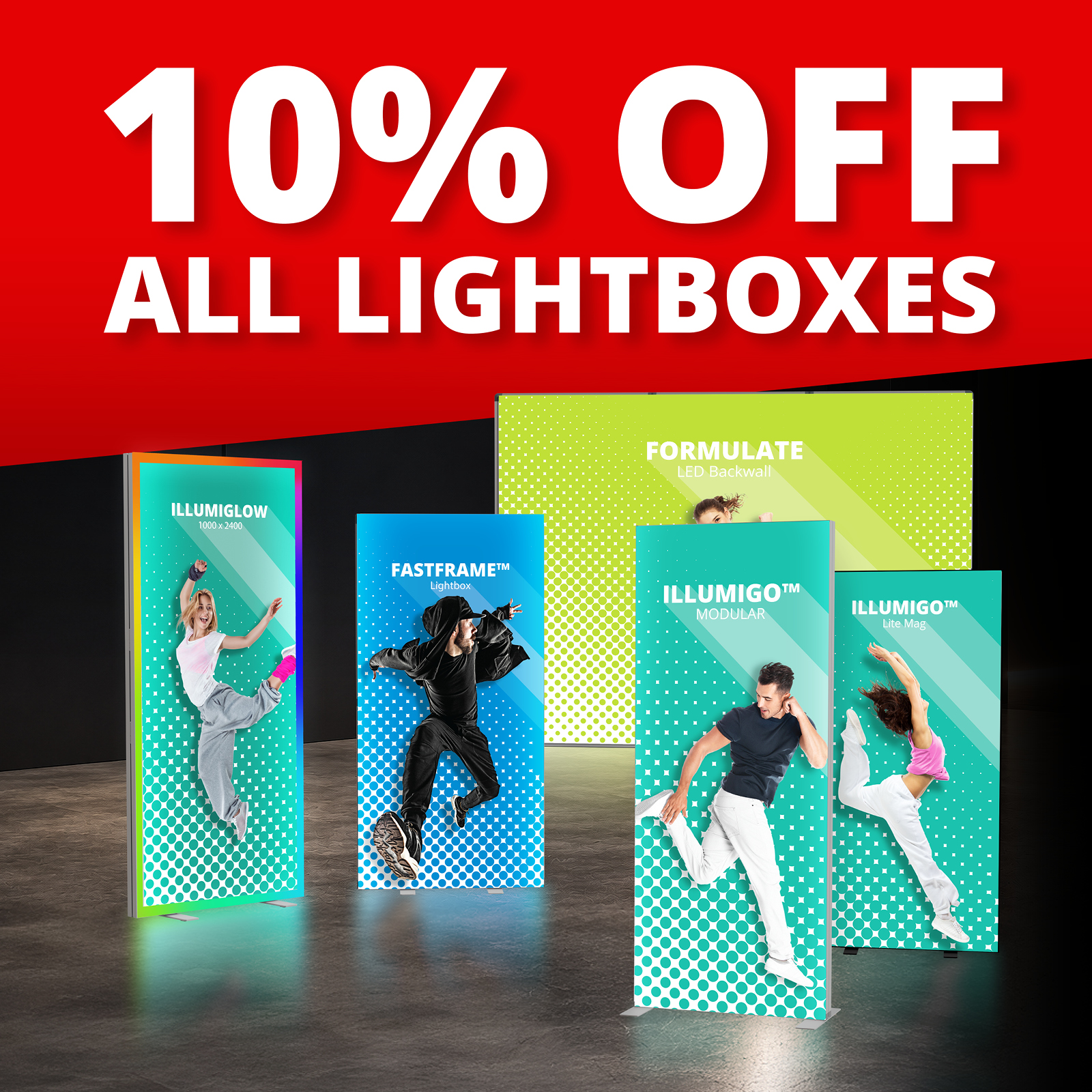 Save 10% on all lightboxes with code BRIGHT10