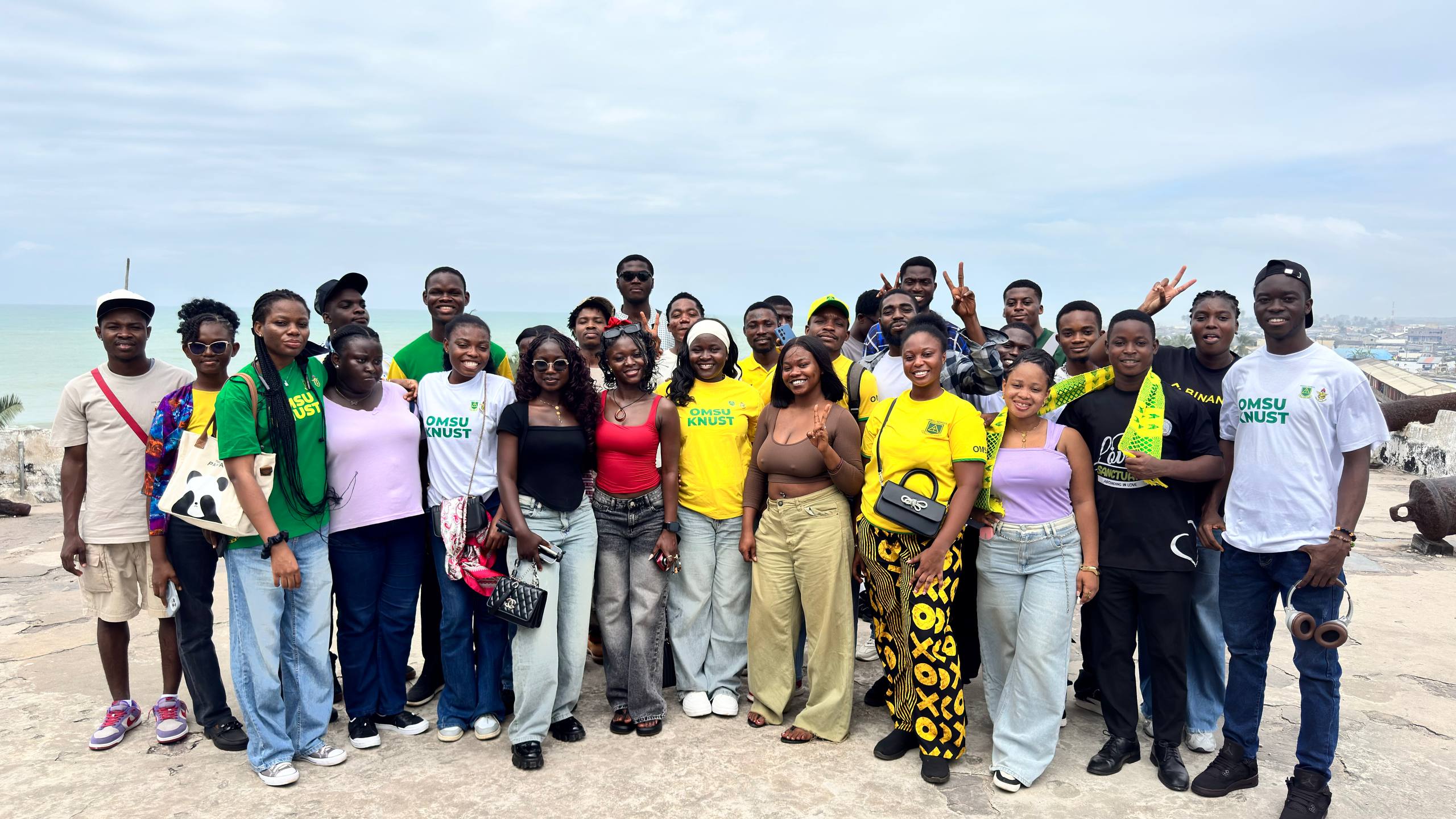 Taking pictures at Elmina Castle