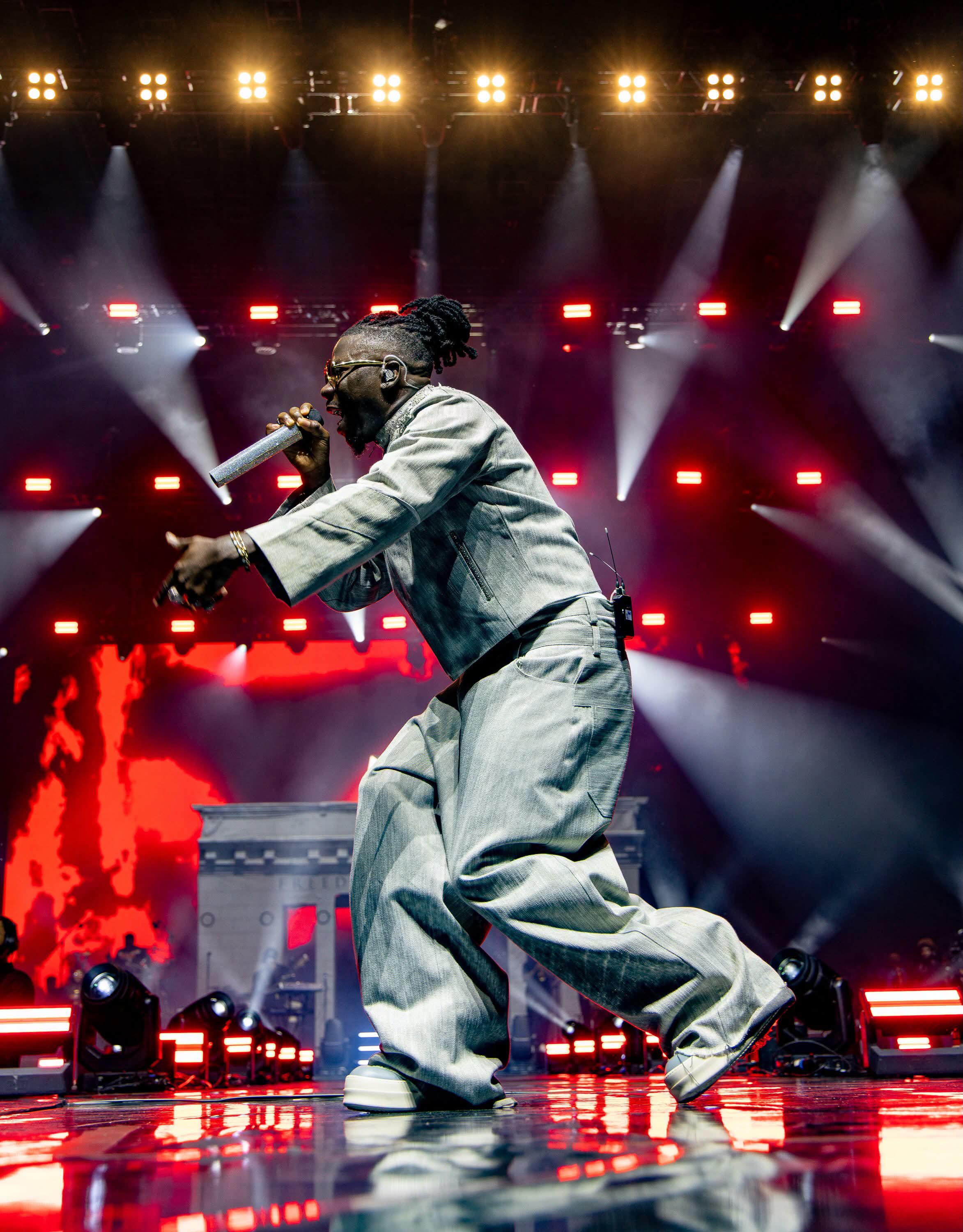 Stonebwoy performing