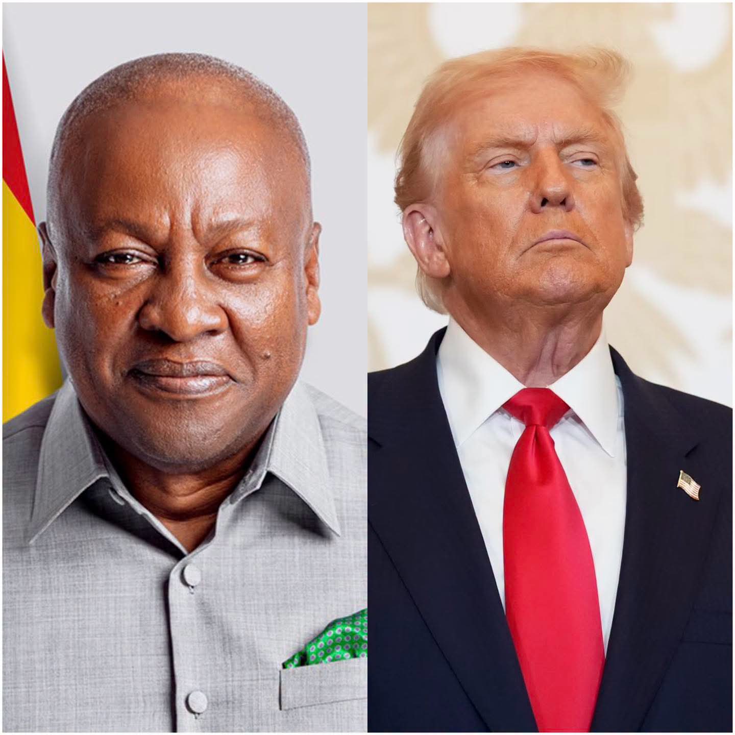 President John Dramani Mahama and President Donald Trump