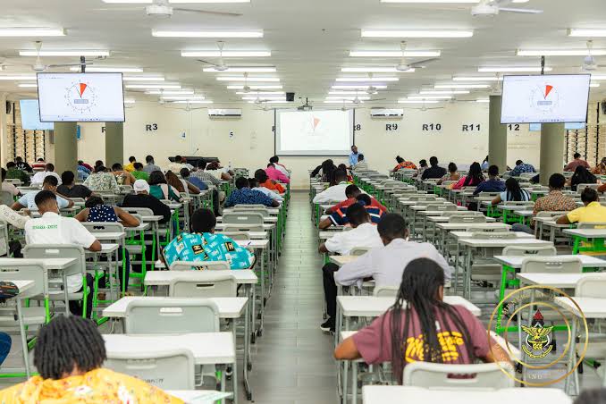 KNUST Students writing Exams