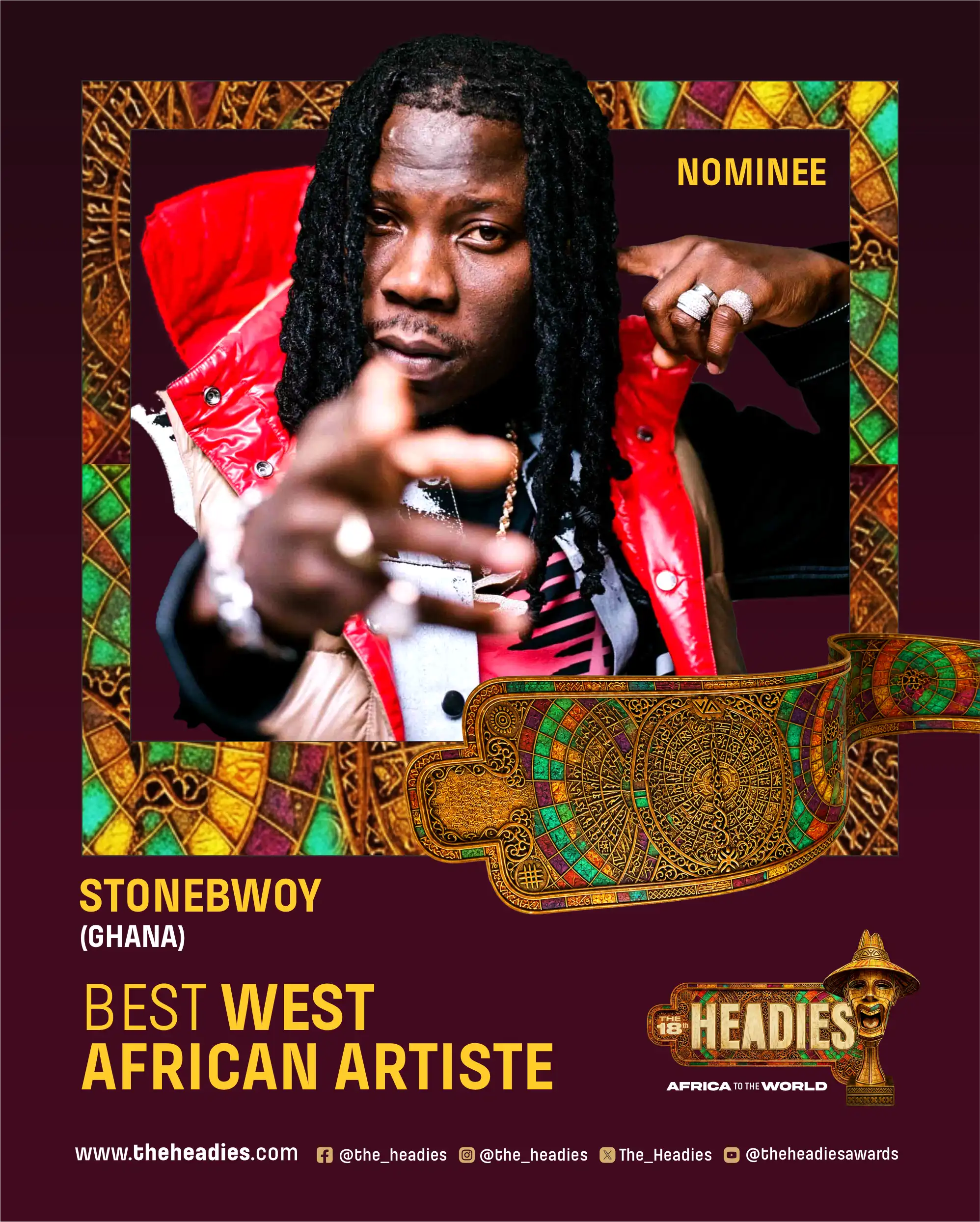 Ghanaian Afro - Dancehall Artiste Stonebwoy