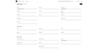 ERPNext Interface