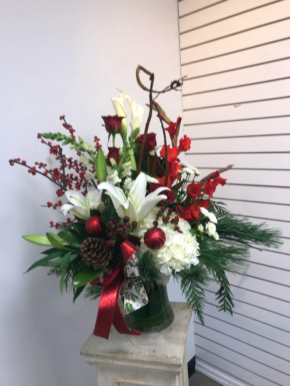 Holly and Hearth Delight Florum Bouquet