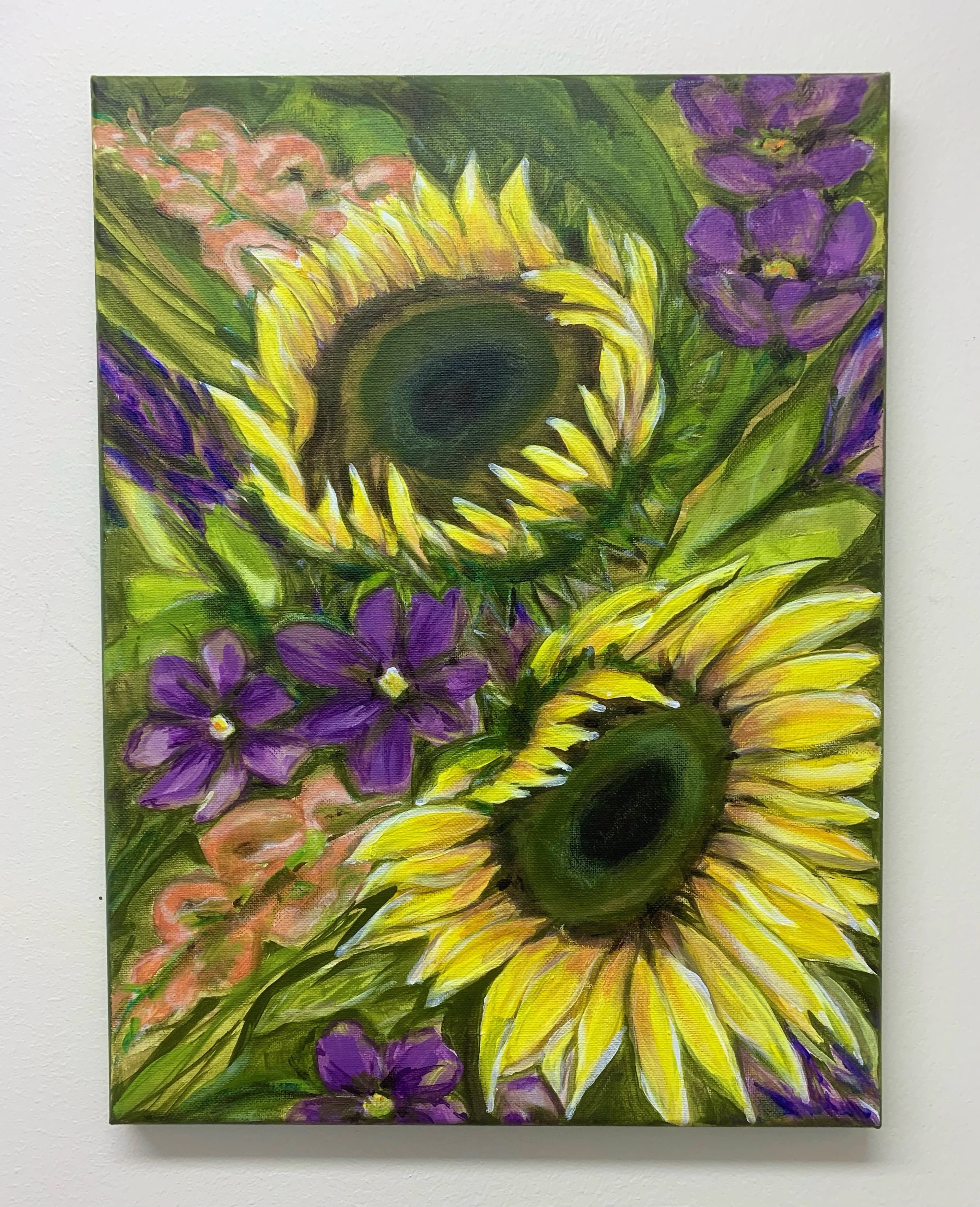 Sunny Field - Original Acrylic Painting - Flower Delivery Bellevue | Florum