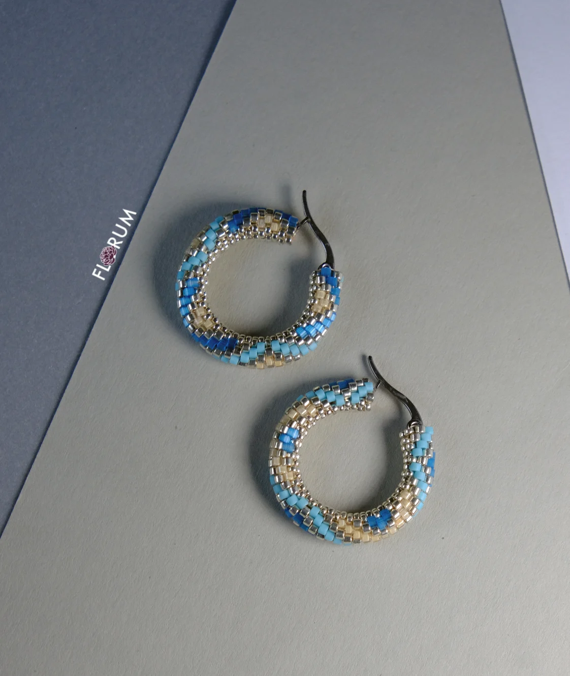 Lemolo beaded hoop earrings Florum Bouquet