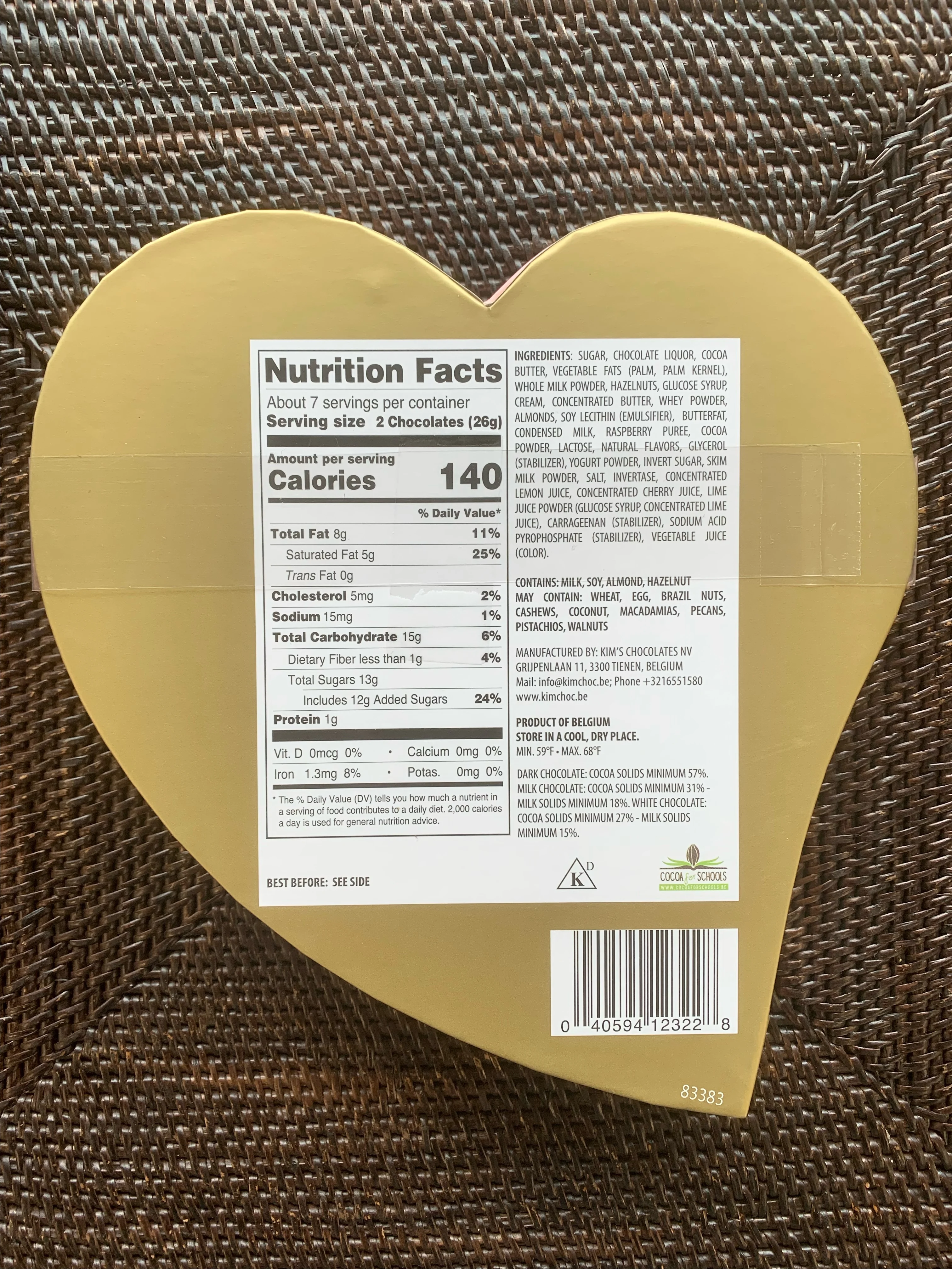 Cachet Belgian Chocolate - Pink