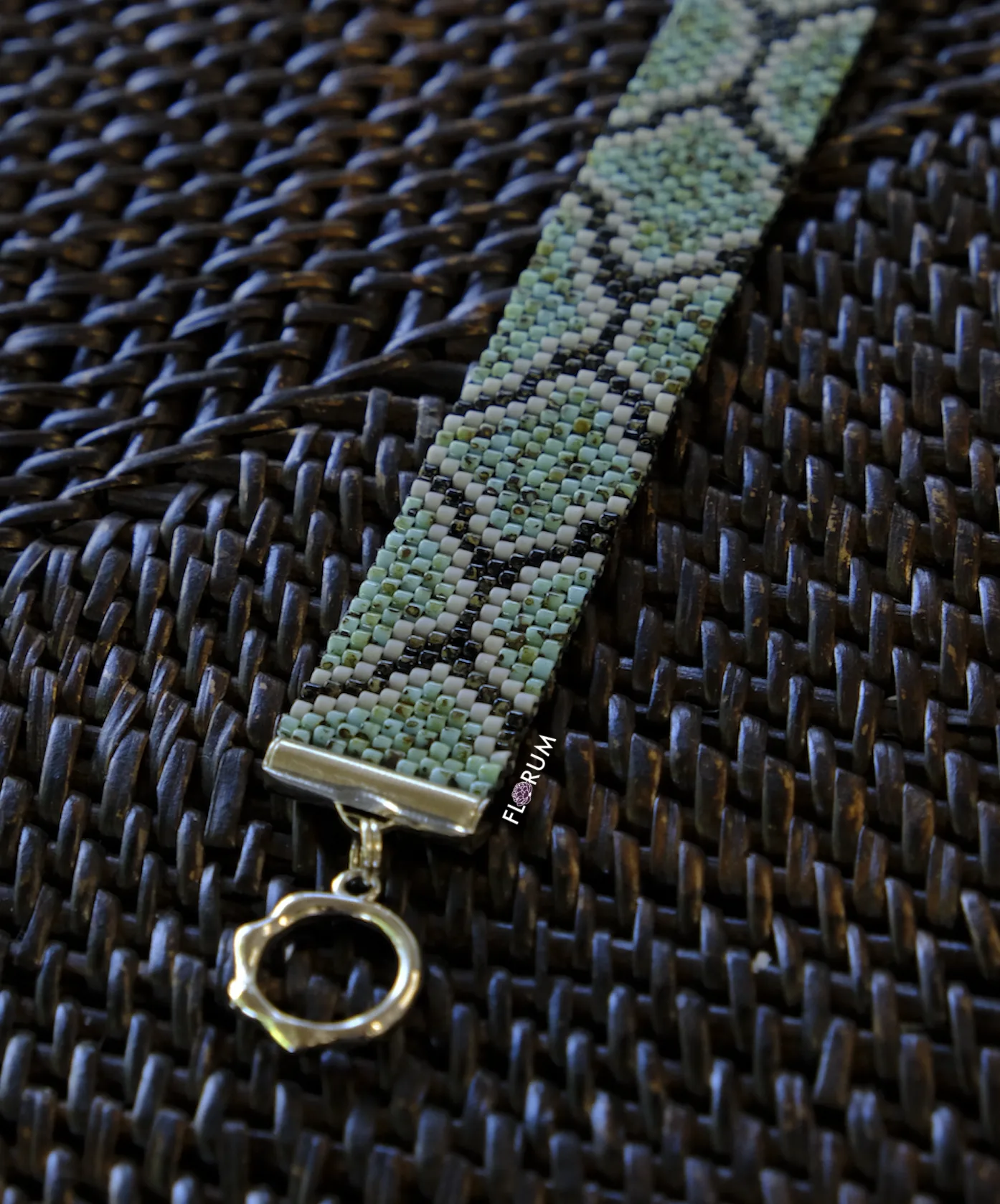 Turquoise Snake Beaded Bracelet