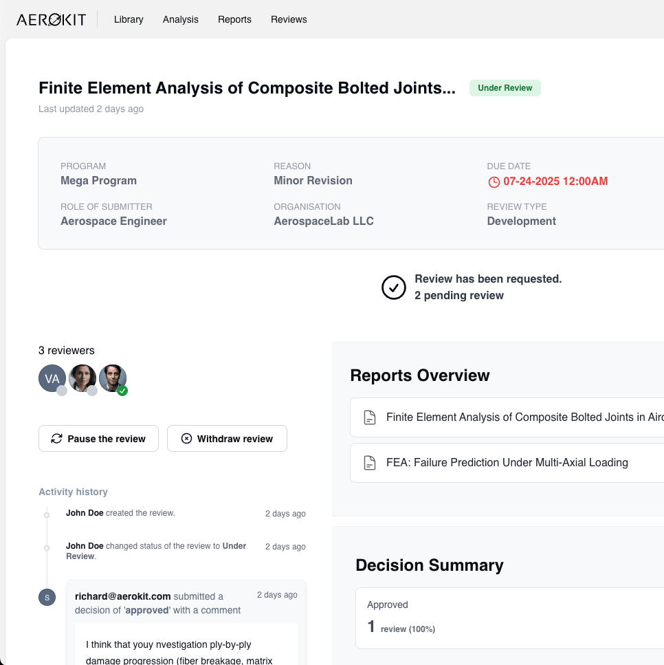 Review page