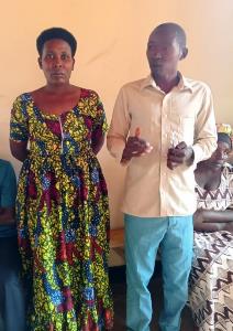 The couple of HAFASHIMANA Janvier and MUSABYUMUKIZA Jeanne from Byimana Cell