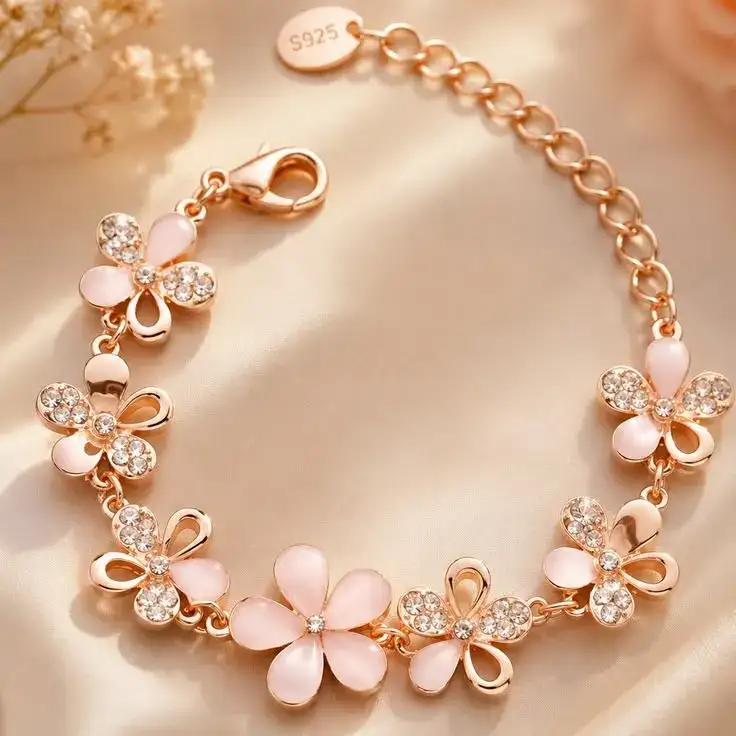Rose Gold Charm Bracelet 1