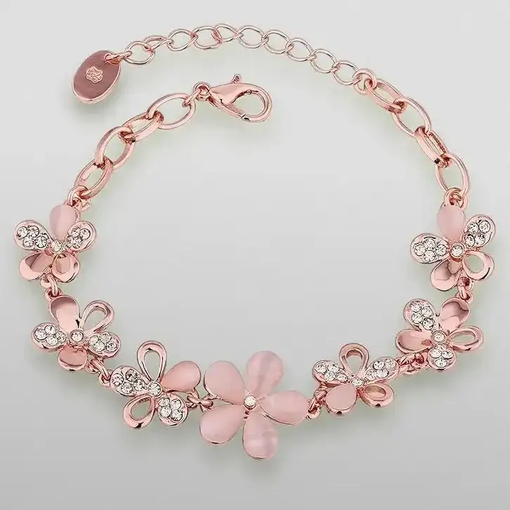 Rose Gold Charm Bracelet 2