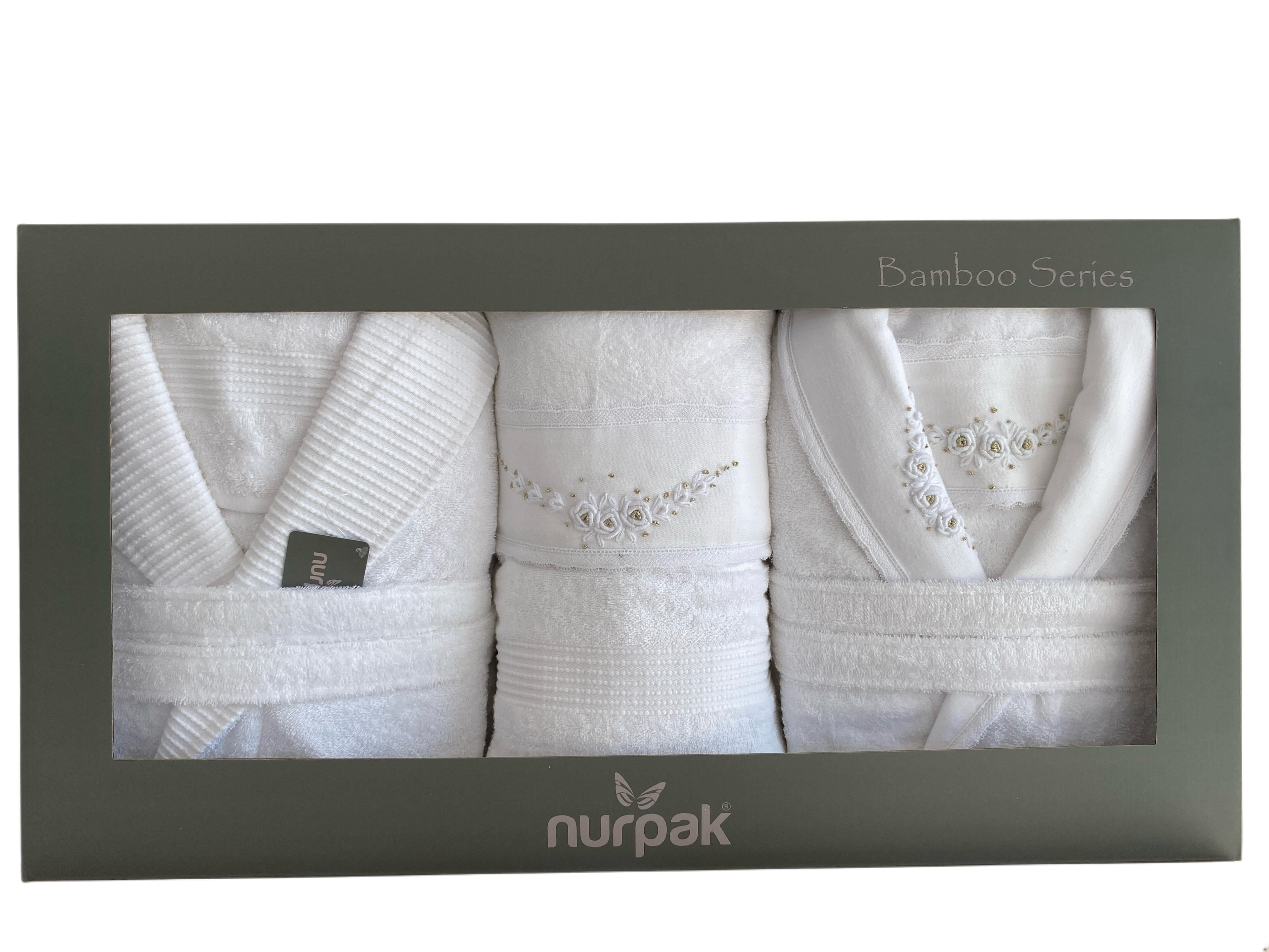NURPAK GELİN BAMBU GÜPÜRLÜ LUKS AİLE SETİ 2