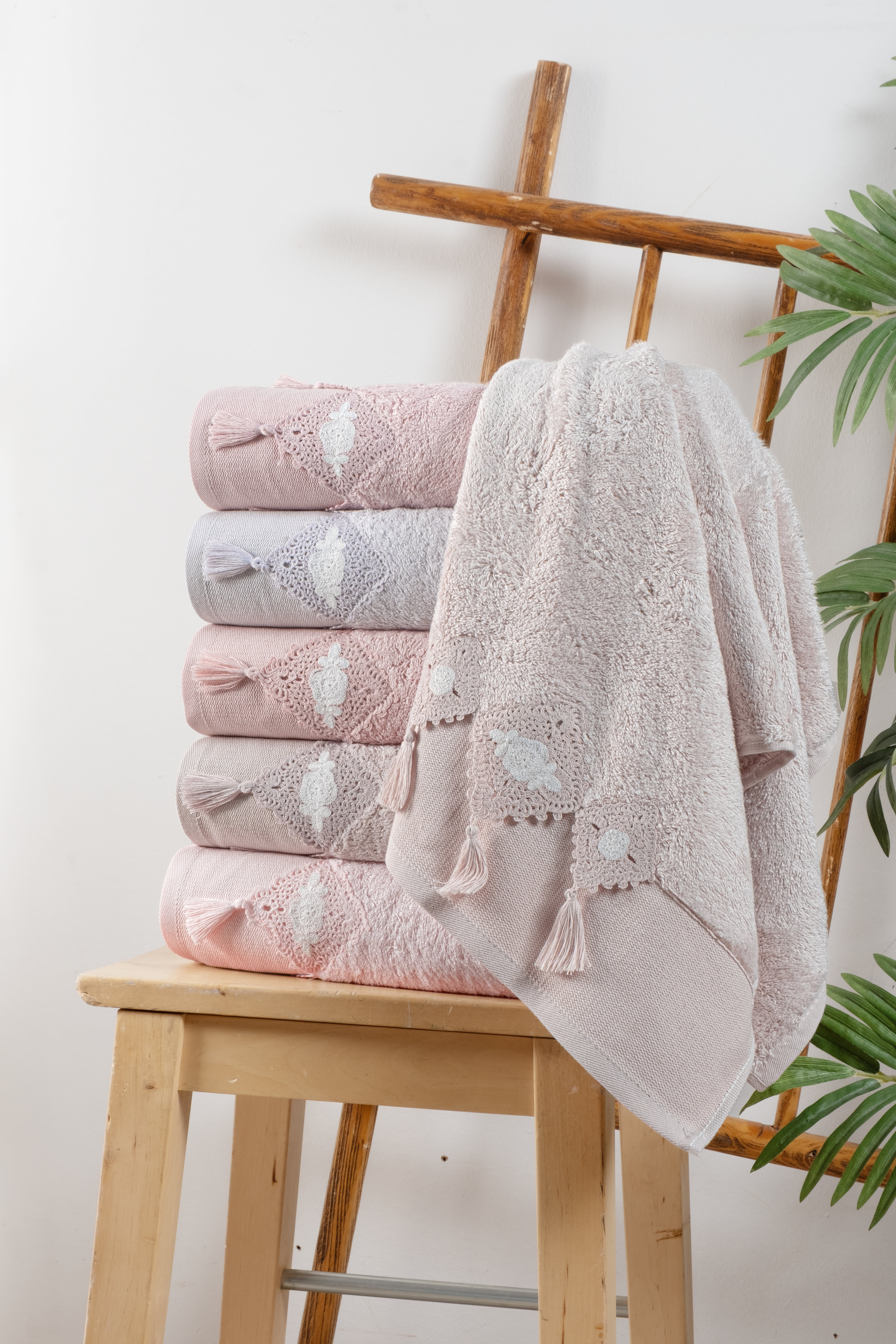 FİESTA ELEGANT BAMBU SAÇAKLI EL YÜZ HAVLUSU 6