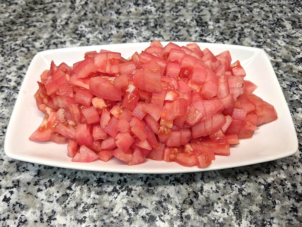 Tomate a daditos.