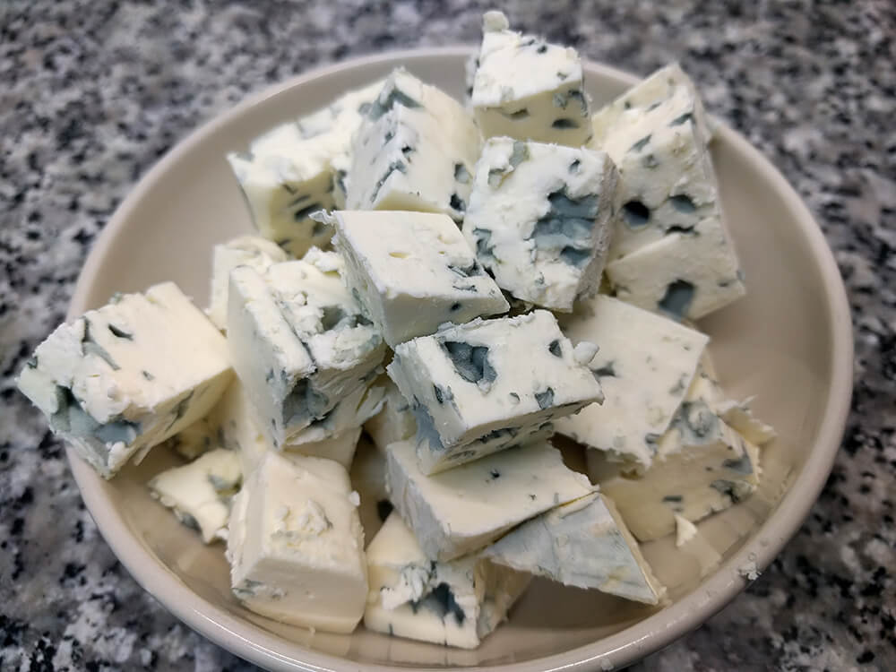 Tacos de queso azul