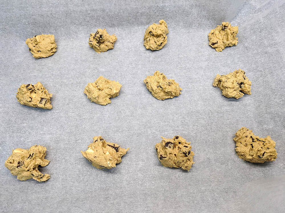 Cookies crudas.