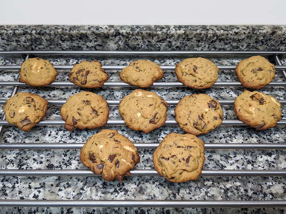 Cookies en rejilla.