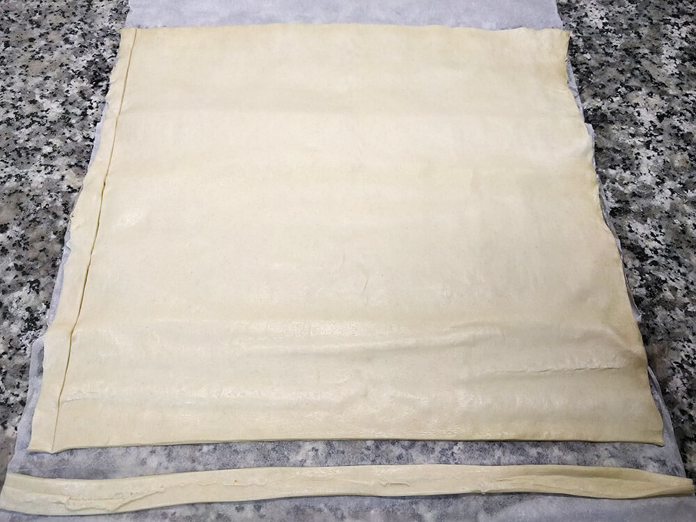Masa empanada cruda