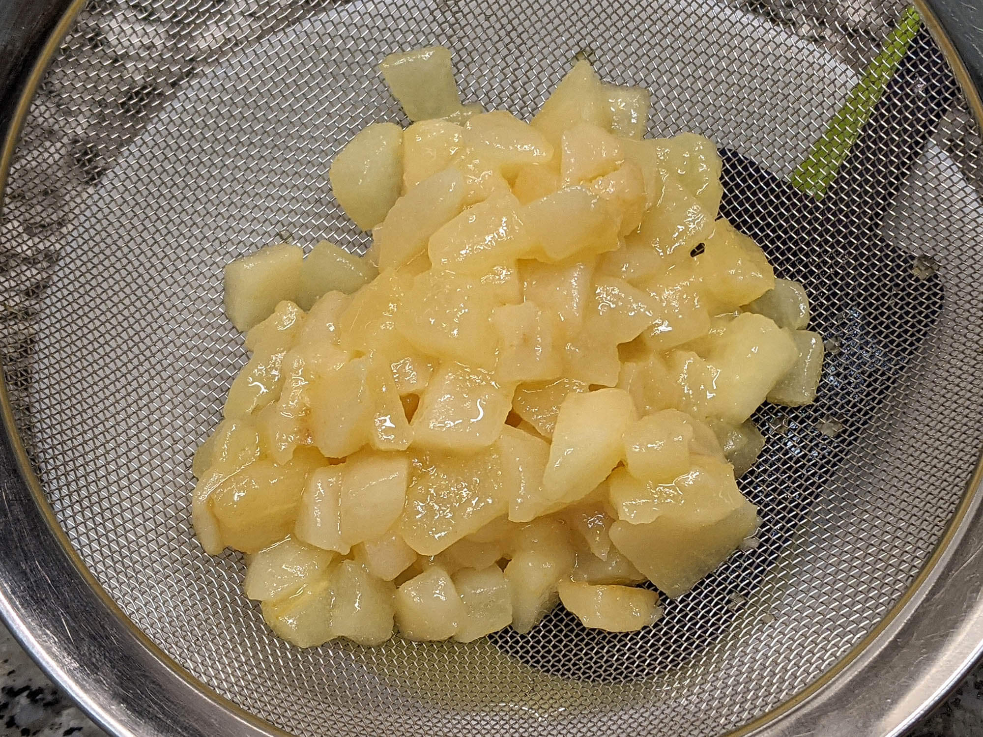 Pera salteada.
