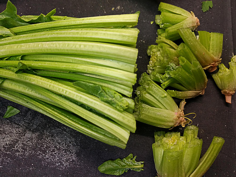 Espinacas frescas