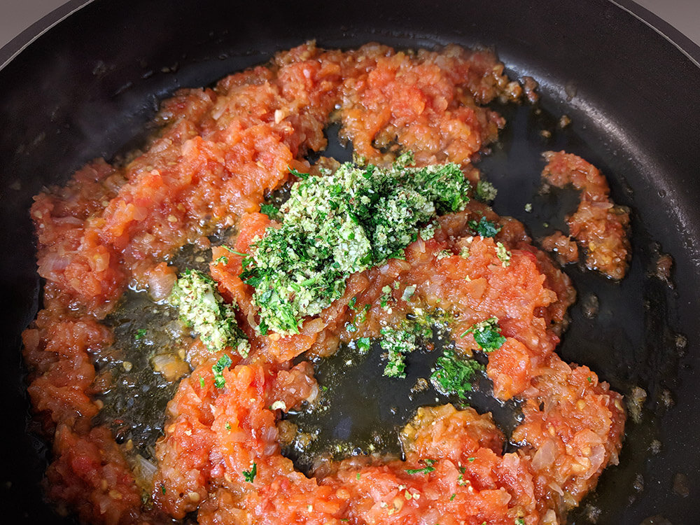 Sofrito con picada.